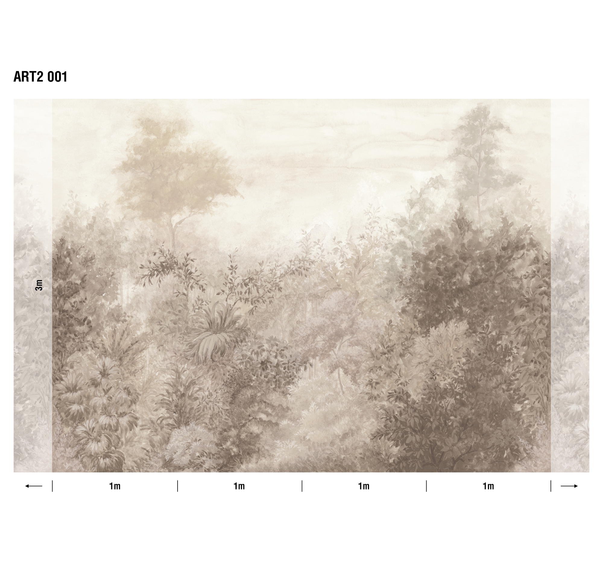 Панно Loymina Пейзаж Южный лес ART2 001 3×4